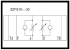 Drosselrückschlagventil NG 10 Zwischenplatte in A/B; Type: D-Z2FS10-...-...-30/V (frei wählbar)