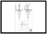 Handpumpe 2-stufig, einfachwirkend mit DBV; Type: PME580PCARV18