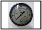 Manometer 100 mm G 1/2" hinten exentrisch p= 0-600 bar Glyzerin gefüllt