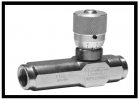 Drosselrückschlagventil 1/4" mit radialer Verstellung; Type: VRFU9001