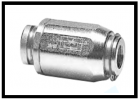 Drosselrückschlagventil mit axialer Verstellung 1/4"; Type: VRF01C