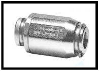 Drosselrückschlagventil mit axialer Verstellung 3/8"; Type: VRF02C