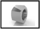 Überwurfmutter (Stahl verzinkt) 10 L; Type: CF-M10L