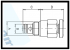 2/2 Wege-Sitzventilpatrone manuell betätigt; Type: VEM 6