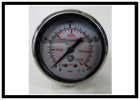 Manometer 63 mm  G 1/4" hinten p= 0-400 bar Glyzerin gefüllt