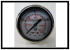 Manometer 63 mm  G 1/4" hinten p= 0-400 bar Glyzerin gefüllt